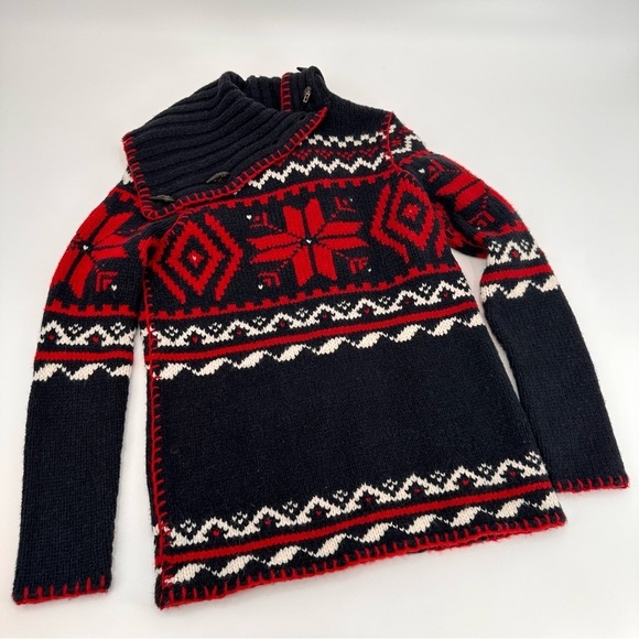Ralph Lauren Sweaters - Ralph Lauren Sport Wool Alpaca Blend Heavy Knit Fair Isle Sweater Size Small